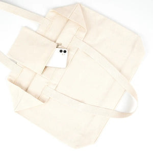 Large Size Canvas Tote Bags, 18"W x 16"H x 4"L Personalized Bag, Cotton Organic Bags,Shopping Bags - Pamusan.com