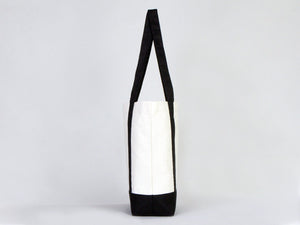 Large Trend Canvas Shopping Bag with Black Handle, 16"W x 14"H x 5"L, Large Tote Bag 12 Oz, Personalized - Pamusan.com