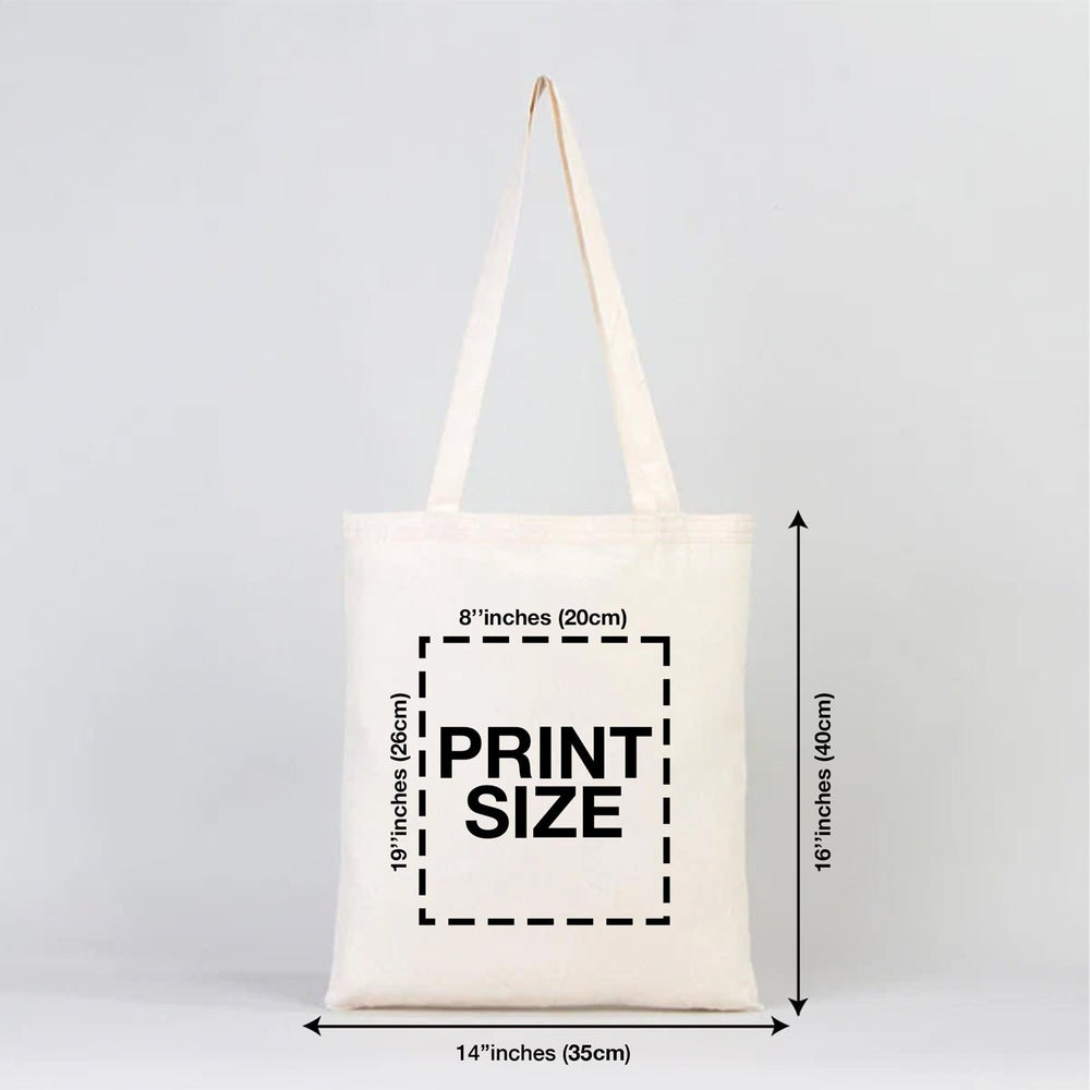 Lightweight Personalized 14"x16" (35x40cm) Cotton Tote Bags – 4 oz Thin Recycled Canvas - Pamusan.com