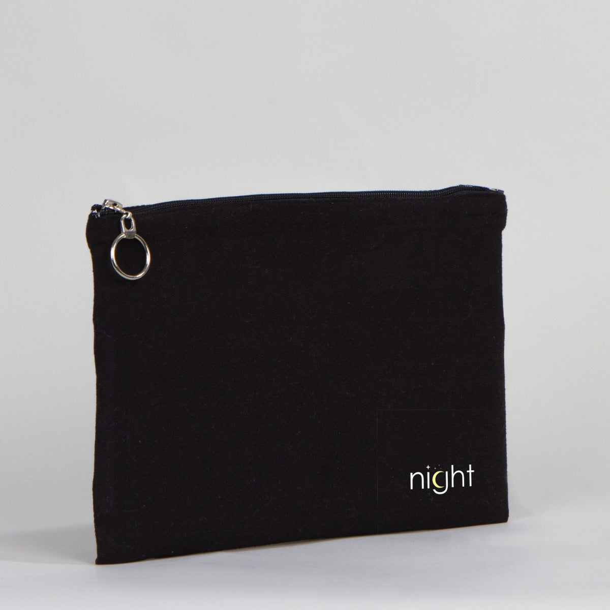 Black Ipad Portfolio Bag Lined  12"W x 8"H (30 cm x 21 cm) - Customize