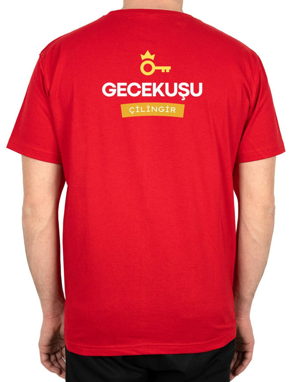 Basic T-shirt Red - Print