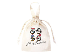 Merry Christmas Bags, 6"W x 8"H (15 cm x 20 cm) Custom Name Bags For Gift - Pamusan.com