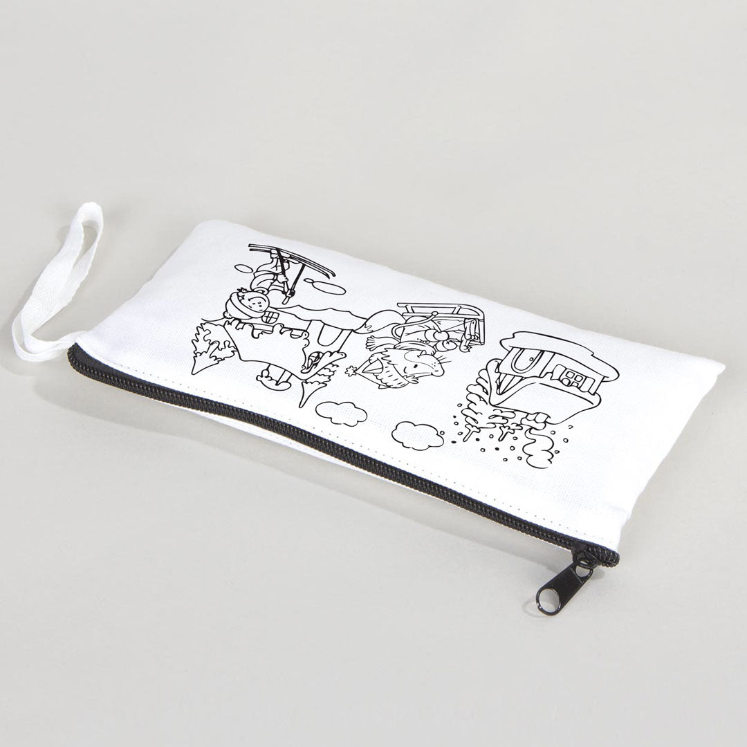 Paintable Pencil Case - Seasons 8" W x 4" H (21 cm x 10 cm)