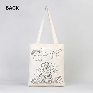 My Dear Mom Coloring Set 2 – 25 Double - Sided Colorable Cotton Tote Bags 14"x16" + Color Fabric Markers - Pamusan.com