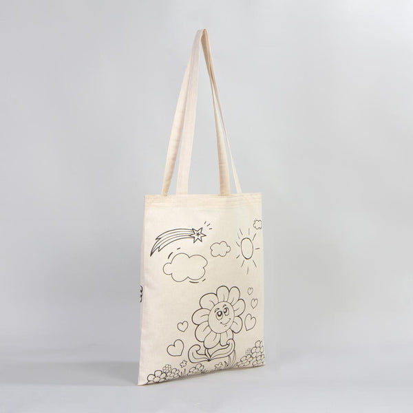 My Dear Mom Paintable Tote Bag Set – 5 Natural Cotton Totes 35×40 cm (14×16 in) Customizable - Pamusan.com