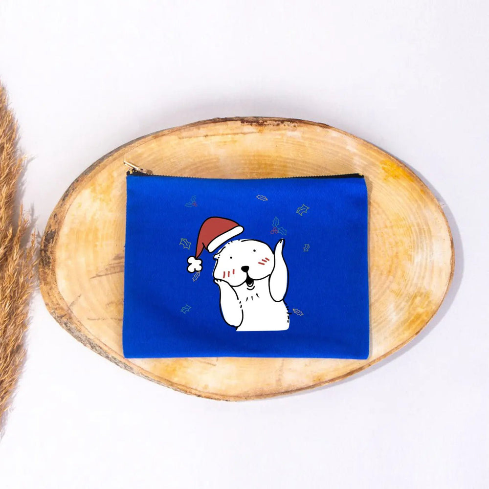 New Year Blue Clutch Bag 8" × 6" (20 × 15 cm) – New Year Printed Design for Gifting - Pamusan.com