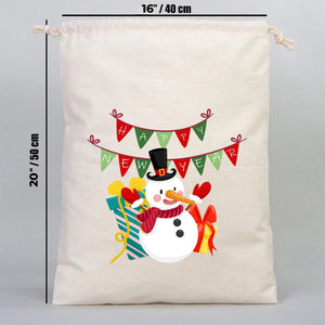 New Year Cotton Drawstring Bag 16" × 20" (40 × 50 cm) – Custom Gift Pouches - Pamusan.com