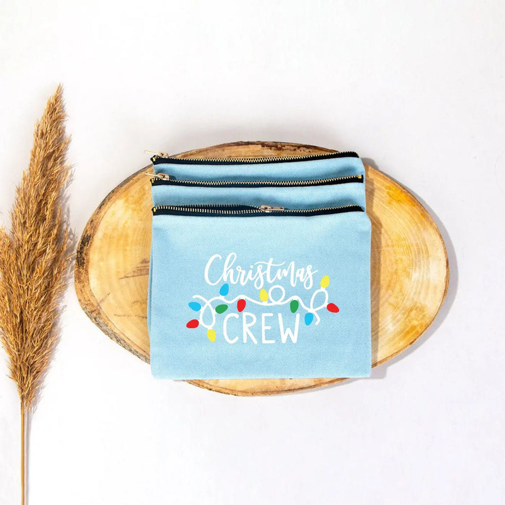 New Year Light Blue Clutch Bag 8" × 6" (20 × 15 cm) – New Year Printed Design for Gifting - Pamusan.com