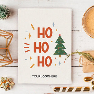 New Year Notebook – Ho Ho Ho Christmas Themed Journal | Canvas Notebook - Pamusan.com