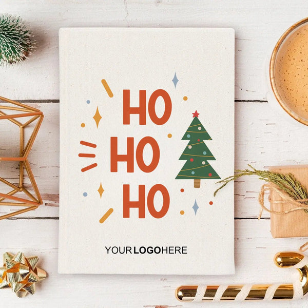 New Year Notebook – Ho Ho Ho Christmas Themed Journal | Canvas Notebook - Pamusan.com