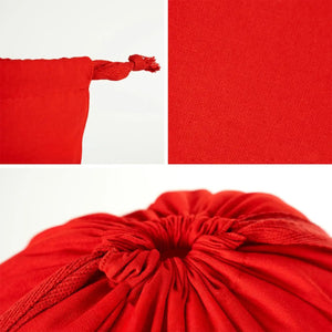 New Year Red Cotton Pouch – Drawstring Gift Bag, Custom Printed - Pamusan.com