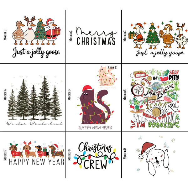 New Year Ribbon Pouch 8" x 12" (20 x 30 cm) – Custom Cotton Bag with Holiday Characters - Pamusan.com