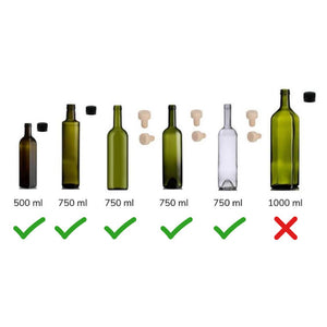 New Year Wine Bottle Bag 6" × 10" (15 × 26 cm) – Reusable Gift Bag for Wine, Olive Oil & Holiday Gifting - Pamusan.com