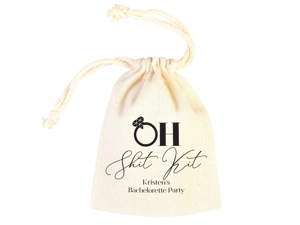 Oh Shit Kit hangover Bag, Recovet kit Bags, Custom With Your name or Design, Bachelorette Party, Survival Kits, Hangover Kits, Organi - Pamusan.com