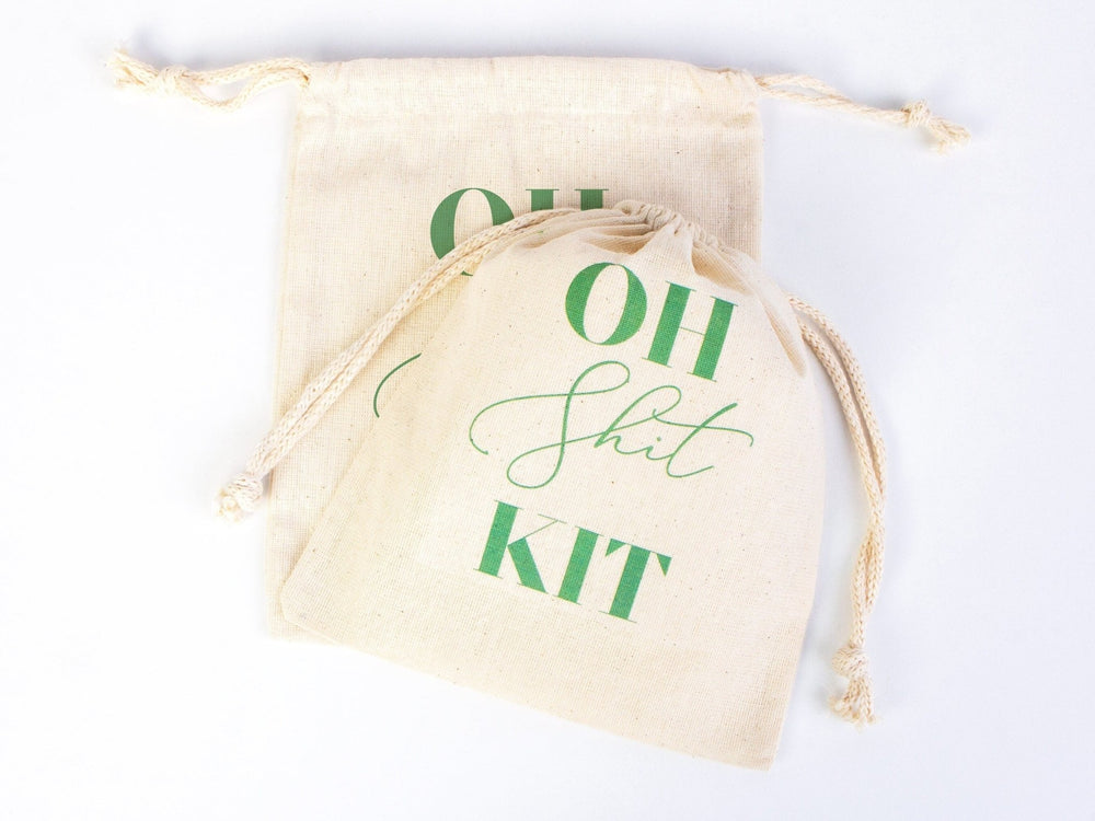 Oh Shit Kit, Hangover Kit, Bachelorette Party, Survival Kits, Hangover Kits, Custom Handmade Hangover Pouch Bag, Organic Pouches - Pamusan.com