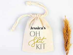 Oh Shit Kit Hangover Bags – Custom Name Survival Pouch for Bachelorette Parties | Pamusan