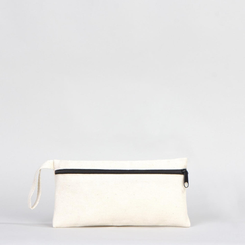 Fabric Pencil Case 8" W x 4" H (21x10 cm) - Front Zippered