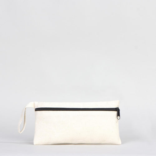Fabric Pencil Case 8" W x 4" H (21x10 cm) - Front Zippered