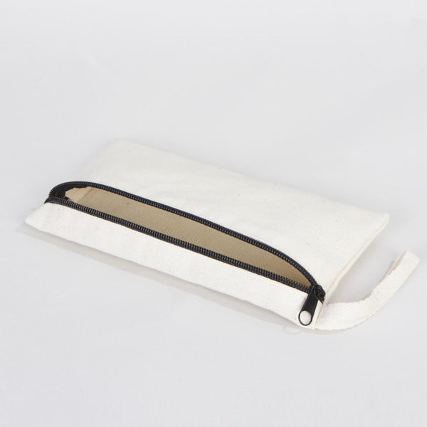 Fabric Pencil Case 8" W x 4" H (21x10 cm) - Front Zippered