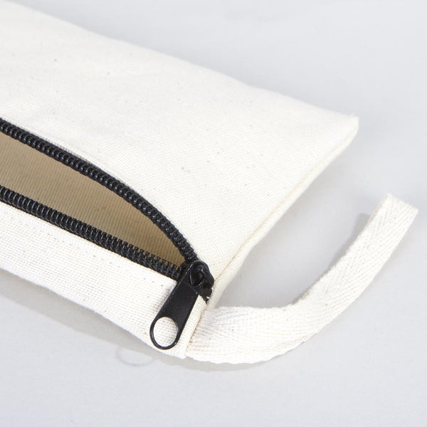 Fabric Pencil Case 8" W x 4" H (21x10 cm) - Front Zippered