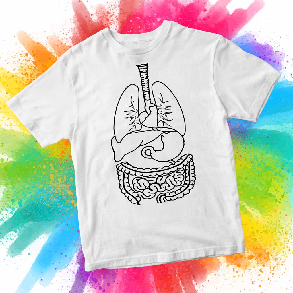 Coloring T-shirt Organs - Best Coloring Ideas for Kids