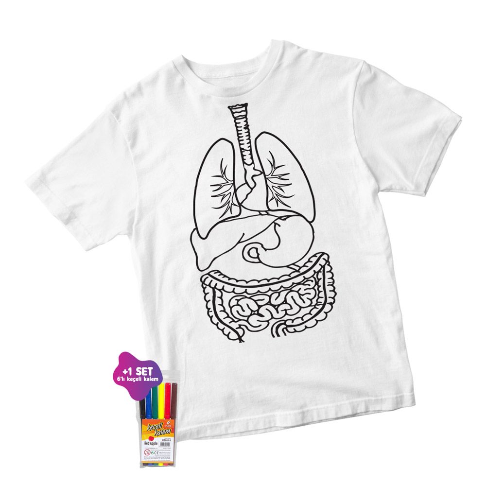 T-shirt Painting - Our organs