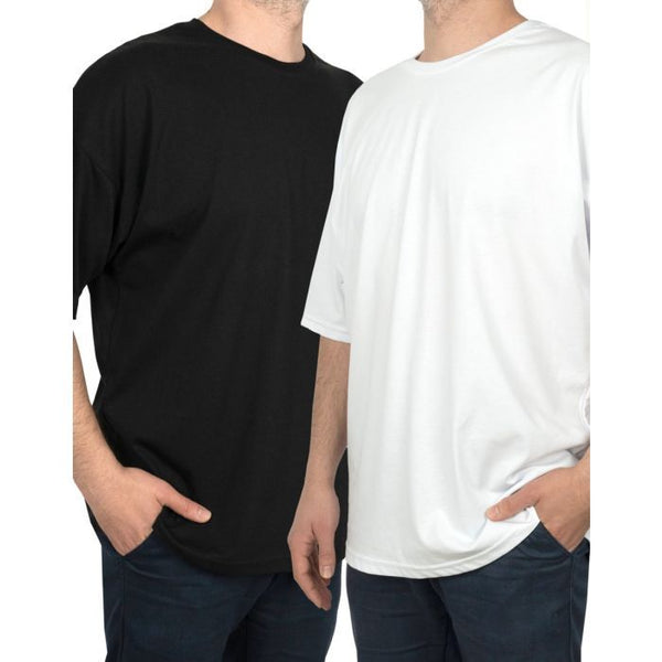 Oversized Bicycle Collar Printed T-Shirt Black - Pamusan.com