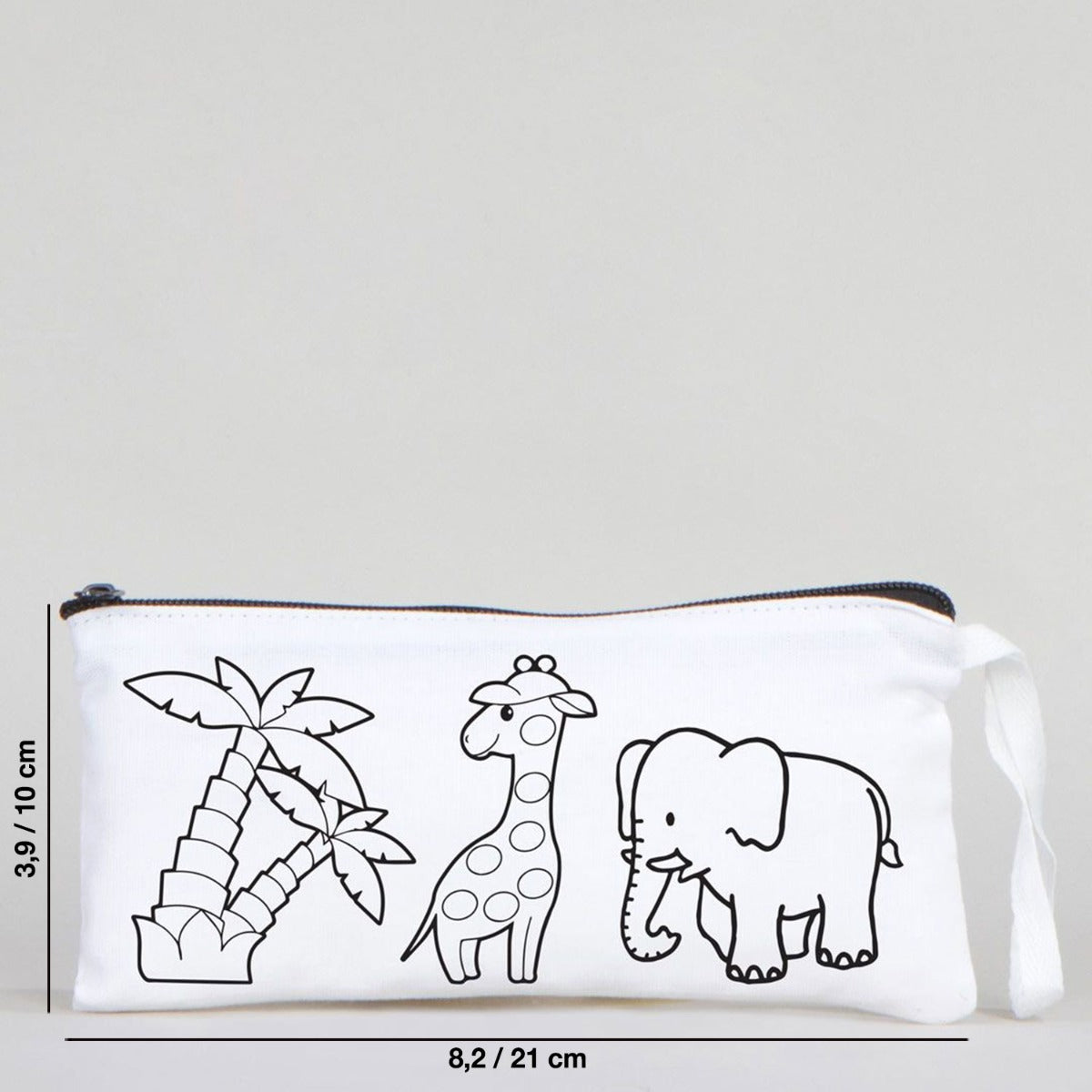 Paintable Fabric Pencil Case- 8" W x 4" H (21 cm x 10 cm) - (5 Models)