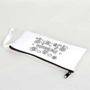 Paintable Pencil Case with Thursday Design – 8" × 4" - 6 oz - Pamusan.com