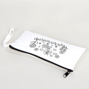 Paintable Pencil Case with Tuesday Design – 8" × 4" - 6 oz - Pamusan.com