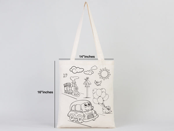 Painting Coloring Bag, NO PENCIL In This Package, 14"W x 16"H (35.5 cm x 40 cm) - Pamusan.com