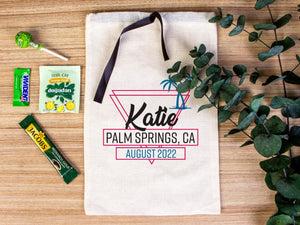 Hangover bags with Black Ribbon - Wedding Recovery Kit Party Bachelorette Birthday Party | Pamusan