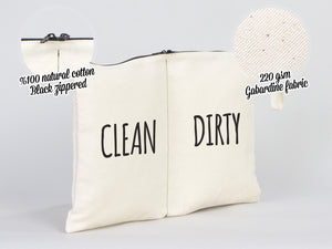 Pamusan Wear and Wash Travel Bag - Personal Travel Bag - Lingerie Laundry Bag - Clean and dirty bags - Storage and Organization Cotton Bags - Pamusan.com