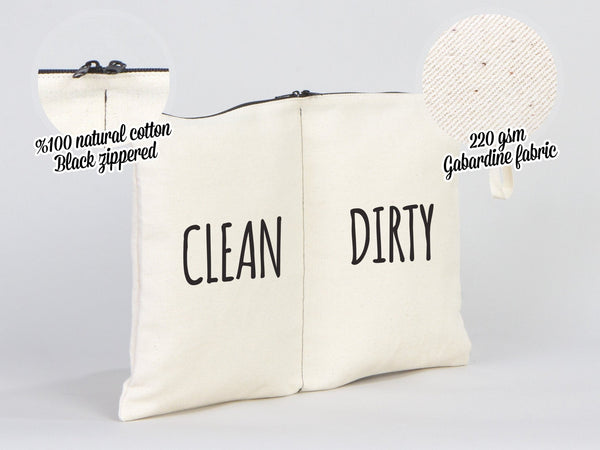 Pamusan Wear and Wash Travel Bag - Personal Travel Bag - Lingerie Laundry Bag - Clean and dirty bags - Storage and Organization Cotton Bags - Pamusan.com