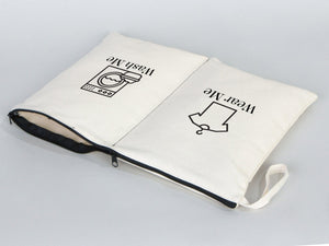 Pamusan Wear and Wash Travel Bag - Personal Travel Bag - Lingerie Laundry Bag - Clean and dirty bags - Storage and Organization Cotton Bags - Pamusan.com