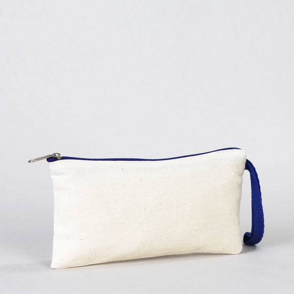 Pencil Case 8" × 4" (21 × 10 cm) 6 oz – Saxe Blue Zipper - Pamusan.com