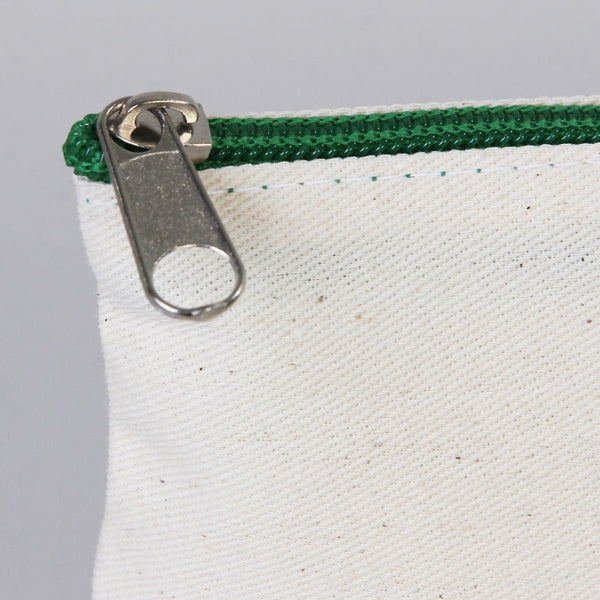 Pencil Case Happy New Year 8" × 4" (21 × 10 cm) – Festive Holiday Design with Green Zipper - Pamusan.com