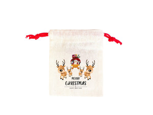 Personalised Santa Pouch Bags , Colorful Drawstring Rope, Personalized Cotton Bags For You, Custom Christmas Gift, Christmas - Pamusan.com