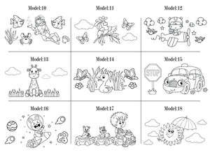 Personalized Birthday Gift for Kids, 8"W x 4 H" (21 cm x 10 cm) Pencil Bags, Zippered Case, Color Your Own Bag, Back To School Gifts, Pouch Zipper Bag - Pamusan.com