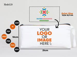 Personalized Birthday Gift for Kids, 8"W x 4 H" (21 cm x 10 cm) Pencil Bags, Zippered Case, Color Your Own Bag, Back To School Gifts, Pouch Zipper Bag - Pamusan.com