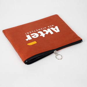 Personalized Ceramic Cotton Clutch Pouch – 12" × 8" (30 × 21 cm) – 10 oz Fabric - Pamusan.com