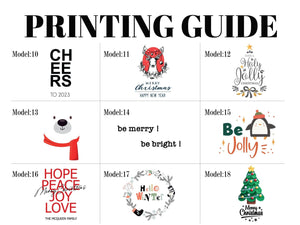 Personalized Christmas Gift Bags, 27 Design, Holiday Party Favors, Personalized 6"W x 8"H (15.5cm x 20 cm) Cotton Bags , Muslin Bags, Gift Bags - Pamusan.com