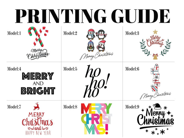 Personalized Christmas Gift Bags, 27 Design, Holiday Party Favors, Personalized 6"W x 8"H (15.5cm x 20 cm) Cotton Bags , Muslin Bags, Gift Bags - Pamusan.com