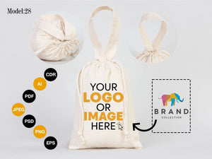 Personalized Christmas Gift Bags, 27 Design, Holiday Party Favors, Personalized 6"W x 8"H (15.5cm x 20 cm) Cotton Bags , Muslin Bags, Gift Bags - Pamusan.com