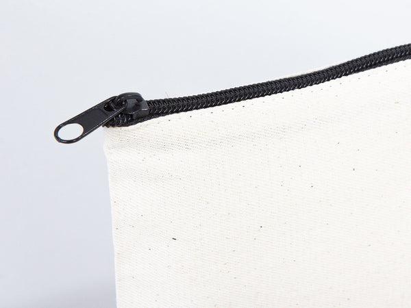 Personalized Coin Purse, 6"W x 5"H Zippered Pouch Bag, Coin Pouch Bag, Linen Coin Purse with Zipper, Linen Coin Case - Pamusan.com