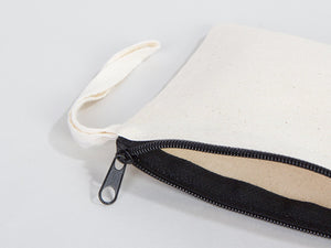 Personalized Coin Purse, 6"W x 5"H Zippered Pouch Bag, Coin Pouch Bag, Linen Coin Purse with Zipper, Linen Coin Case - Pamusan.com