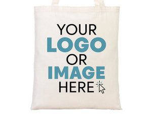 Personalized Cotton Tote Bags – 14"x16" Custom Printed Reusable Totes - Pamusan.com