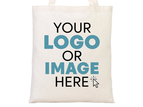 Personalized Cotton Tote Bags – 14"x16" Custom Printed Reusable Totes - Pamusan.com