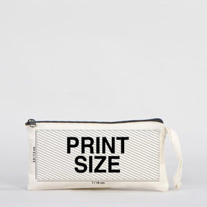 Personalized Fabric Pencil Case – 8"x4" Cotton Makeup Bag with Zipper - Pamusan.com
