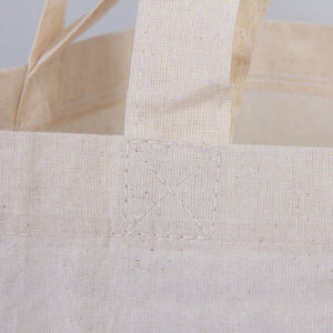 Personalized Foldable Cotton Shopping Tote Bag – 19" × 16" × 4" – 4 oz - Pamusan.com